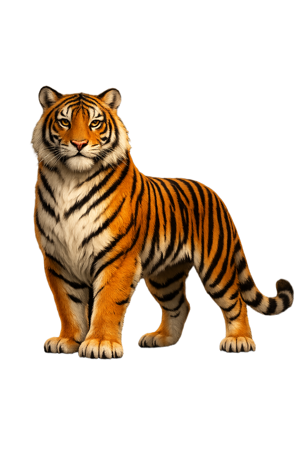 Word Tigers mascot &mdash; a majestic tiger
